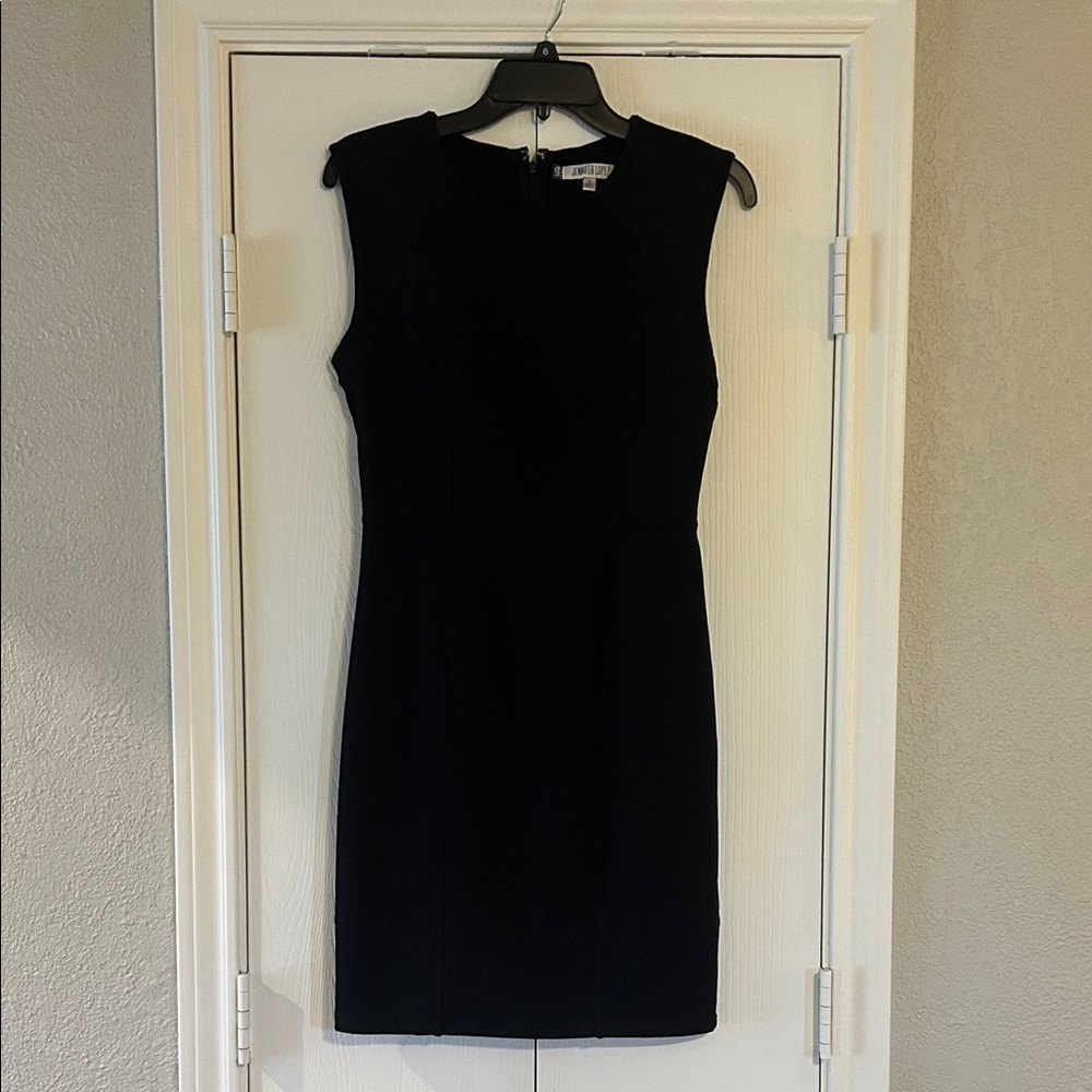 Jennifer Lopez Elegant Black Mini Dress